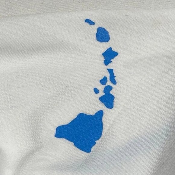 Hawaii Loa Women's Medium Hooded Full Zip White Light Blue UPF 50 Swim NWT - Picture 6 of 10